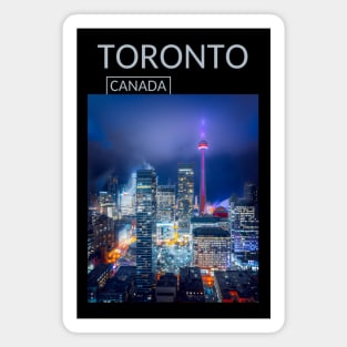 Night Toronto Ontario Canada Lights Gift for Canadian Canada Day Present Souvenir T-shirt Hoodie Apparel Mug Notebook Tote Pillow Sticker Magnet Magnet